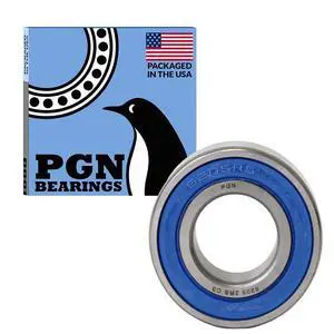 PGN (100 Pack) 6205-2RS Bearing - Lubricated Chrome Steel Sealed Ball Bearing - 25x52x15mm Bearings with Rubber Seal & High RPM Support PGN (100 Pack) 6205-2RS Bearing - Lubricated Chrome Steel Sealed Ball Bearing - 25x52x15mm Bearings with Rubber Seal & High RPM Support