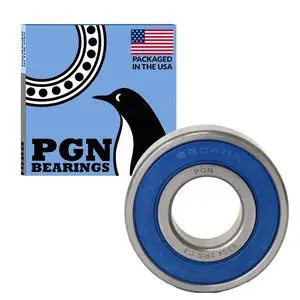 PGN (100 Pack) 6204-2RS Bearing - Lubricated Chrome Steel Sealed Ball Bearing - 20x47x14mm Bearings with Rubber Seal & High RPM Support PGN (100 Pack) 6204-2RS Bearing - Lubricated Chrome Steel Sealed Ball Bearing - 20x47x14mm Bearings with Rubber Seal & High RPM Support