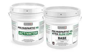 Polyaspartic High Solids Topcoat Coating System - 2 Gallon Kit - Clear Coating Gloss Finish - Easy-to-Use 1:1 Mix Ratio - Protection to Adhesion, UV, Abrasion, & Scratches (Xtra Slow Cure) Polyaspartic High Solids Topcoat Coating System - 2 Gallon Kit - Clear Coating Gloss Finish - Easy-to-Use 1:1 Mix Ratio - Protection to Adhesion, UV, Abrasion, & Scratches (Xtra Slow Cure)