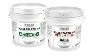 Polyaspartic High Solids Topcoat Coating System - 2 Gallon Kit - Clear Coating Gloss Finish - Easy-to-Use 1:1 Mix Ratio - Protection to Adhesion, UV, Abrasion, & Scratches (Medium Cure) Polyaspartic High Solids Topcoat Coating System - 2 Gallon Kit - Clear Coating Gloss Finish - Easy-to-Use 1:1 Mix Ratio - Protection to Adhesion, UV, Abrasion, & Scratches (Medium Cure)
