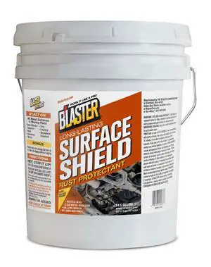 Blaster Surface Shield Anti Rust for Metal Rust Prevention for Tools, Equipment & Moving Parts Long-Lasting Corrosion Protection with Lanolin-Based Formula 5 Gallon Blaster Surface Shield Anti Rust for Metal Rust Prevention for Tools, Equipment & Moving Parts Long-Lasting Corrosion Protection with Lanolin-Based Formula 5 Gallon