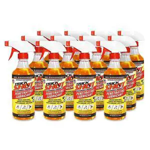 Trick Shot - 3-in-1 Penetrating Lubricant Oil - Biobased Food Grade Industrial Oil for Parts, Rust & Corrosion Remover, Anti-Seize Lubricant Protects Metal Surfaces, Degreases & Cleans - 16 oz, 12-Pk Trick Shot - 3-in-1 Penetrating Lubricant Oil - Biobased Food Grade Industrial Oil for Parts, Rust & Corrosion Remover, Anti-Seize Lubricant Protects Metal Surfaces, Degreases & Cleans - 16 oz, 12-Pk