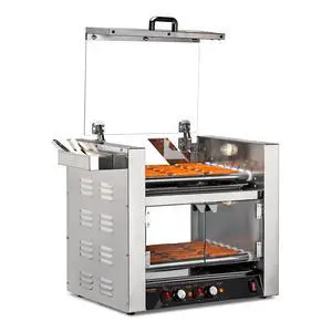 2 Tier Hot Dog Roller, 36 Hot Dog 7 Rollers ETL Certified, Hot Dog Machine Sausage Grill with Dual Temp Control, Glass Cover, Light, Side Storage Box & Drip Tray for Home Commercial 2100W 2 Tier Hot Dog Roller, 36 Hot Dog 7 Rollers ETL Certified, Hot Dog Machine Sausage Grill with Dual Temp Control, Glass Cover, Light, Side Storage Box & Drip Tray for Home Commercial 2100W