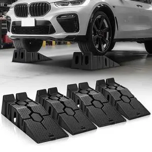 Car Ramps for Oil Changes and Lift, 4Pcs 5T (10,000 lbs) GVW Capacity (2500 lbs per Ramp), Portable Ramps with Anti Slip Grooves for Home Garage Maintenance, Vehicle Ramps for Auto Repair Car Ramps for Oil Changes and Lift, 4Pcs 5T (10,000 lbs) GVW Capacity (2500 lbs per Ramp), Portable Ramps with Anti Slip Grooves for Home Garage Maintenance, Vehicle Ramps for Auto Repair