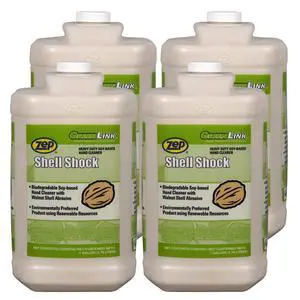Shell Shock Industrial Hand Cleaner - 1 Gallon (Case of 4) - 318524 - Made With Biodegradable Soy and Walnut-Based Formula For An Exceptional Clean Shell Shock Industrial Hand Cleaner - 1 Gallon (Case of 4) - 318524 - Made With Biodegradable Soy and Walnut-Based Formula For An Exceptional Clean