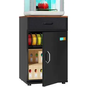 3D Printer Stand for P1S Filament Storage Moisture-Proof,25% RH Control 40 Rolls Filament Dehumidification Cabinet 3D Printing Sealing and Protection for PLA/ABS/TPU/Nylon (Black) 3D Printer Stand for P1S Filament Storage Moisture-Proof,25% RH Control 40 Rolls Filament Dehumidification Cabinet 3D Printing Sealing and Protection for PLA/ABS/TPU/Nylon (Black)