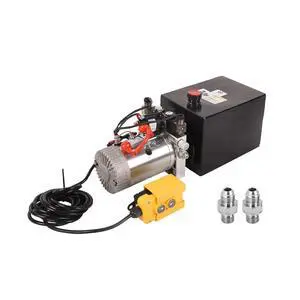 8 Quart Hydraulic Power Unit,2 Gallon Double Acting Hydraulic Pump, 3200 PSI 12V DC Metal Reservoir Hydraulic Pump Unit for Dump Trailer Car Lifting Platforms 8 Quart Hydraulic Power Unit,2 Gallon Double Acting Hydraulic Pump, 3200 PSI 12V DC Metal Reservoir Hydraulic Pump Unit for Dump Trailer Car Lifting Platforms
