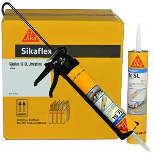 Sikaflex 1C SL 10 oz Limestone - Concrete Expansion Joint Filler, Self Leveling, Polyurethane Sealant. Pack of 24. 10 oz Applicator Gun Included Sikaflex 1C SL 10 oz Limestone - Concrete Expansion Joint Filler, Self Leveling, Polyurethane Sealant. Pack of 24. 10 oz Applicator Gun Included