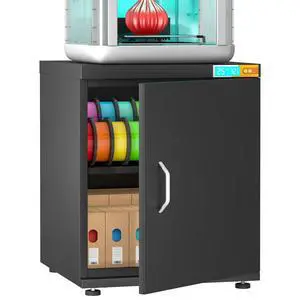 3D Printer Stand for H2C,P1S,Filament Storage,25% RH Control Filament Moisture-Proof Dehumidification Cabinet 40 Rolls 3D Printing Sealing and Protection for PLA/ABS/TPU/Nylon (Black 180L) 3D Printer Stand for H2C,P1S,Filament Storage,25% RH Control Filament Moisture-Proof Dehumidification Cabinet 40 Rolls 3D Printing Sealing and Protection for PLA/ABS/TPU/Nylon (Black 180L)