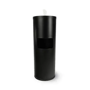 Gym Wipes Dispenser Stand and Trash Bin Dual-Purpose Wet Wipes Dispenser for Sanitizing and Cleaning with Built-in 7 Gallon Trash Can, Black Galvanized Steel Gym Wipes Dispenser Stand and Trash Bin Dual-Purpose Wet Wipes Dispenser for Sanitizing and Cleaning with Built-in 7 Gallon Trash Can, Black Galvanized Steel