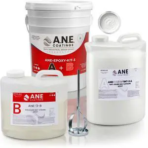 Self Leveling Epoxy Resin Kit ANE Garage Floor Epoxy Kit Spreads Seamlessly. Durable, Industrial Grade Clear Epoxy Resin for Concrete Floors and Countertops - White Self Leveling Epoxy Resin Kit ANE Garage Floor Epoxy Kit Spreads Seamlessly. Durable, Industrial Grade Clear Epoxy Resin for Concrete Floors and Countertops - White