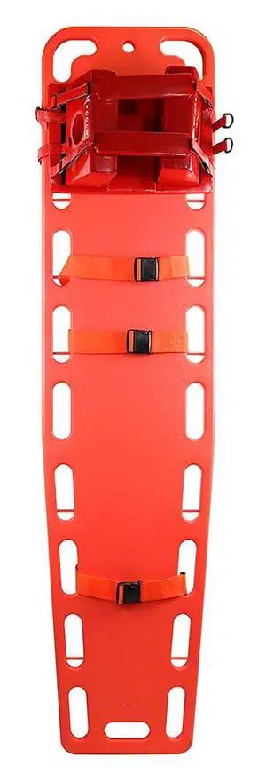 Spineboard with Straps and Head Immobilizer - Orange Combo Spineboard with Straps and Head Immobilizer - Orange Combo