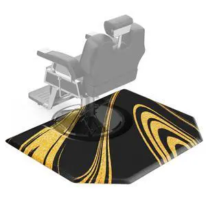 Salon Mat for Hair Stylist 4x5 Anti Fatigue Barber Floor Mat with Round Base, Salon Chair Mat for Hairdresser Standing, Barbershop Beauty Spa Styling Shampoo Equipment Salon Mat for Hair Stylist 4x5 Anti Fatigue Barber Floor Mat with Round Base, Salon Chair Mat for Hairdresser Standing, Barbershop Beauty Spa Styling Shampoo Equipment