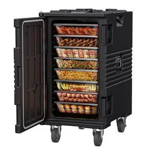 127QT Non-Electrical Catering Food Warmers with Swivel Casters, 304 Stainless Steel Door Shaft & Nylon Latch, Insulated Food Carrier for 8 Full-Size Pans(NOT Included), Food Warmer Hot Boxes 127QT Non-Electrical Catering Food Warmers with Swivel Casters, 304 Stainless Steel Door Shaft & Nylon Latch, Insulated Food Carrier for 8 Full-Size Pans(NOT Included), Food Warmer Hot Boxes