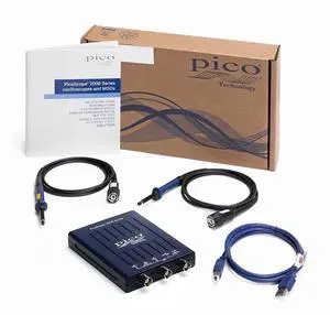 PicoScope 2204A Oscilloscope 2 Channels 10 MHz Bandwidth, 100 MS/s Sampling Rate, Handheld USB PC Digital Portable Lab Kit, with Probes, PS7 Software and Waveform Generator PicoScope 2204A Oscilloscope 2 Channels 10 MHz Bandwidth, 100 MS/s Sampling Rate, Handheld USB PC Digital Portable Lab Kit, with Probes, PS7 Software and Waveform Generator