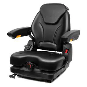 Tractor Suspension Seat, Fold Down Forklift seat with Adjustable Angle Back, Micro Switch, Seatbelt and Armrests, Highback Low Suspension Heavy Duty for Tractor Mower Excavator Harvester Tractor Suspension Seat, Fold Down Forklift seat with Adjustable Angle Back, Micro Switch, Seatbelt and Armrests, Highback Low Suspension Heavy Duty for Tractor Mower Excavator Harvester