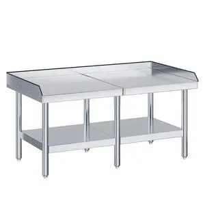 60"x30" Stainless Steel Equipment Stand & Grill Stand Table, NSF Certified with Adjustable Undershelf, Leveling Legs and Edge Baffle for Commercial Kitchen, Restaurant & Home 60"x30" Stainless Steel Equipment Stand & Grill Stand Table, NSF Certified with Adjustable Undershelf, Leveling Legs and Edge Baffle for Commercial Kitchen, Restaurant & Home