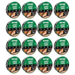 1-5/8" x 75' Deck & Flashing Tape Waterproof Joist Tape for Decks, Windows, Doors & Exterior Construction UV Resistant 10 Years Self-Adhering Wood Protection Barrier (16 pcs Bulk Pack) 1-5/8" x 75' Deck & Flashing Tape Waterproof Joist Tape for Decks, Windows, Doors & Exterior Construction UV Resistant 10 Years Self-Adhering Wood Protection Barrier (16 pcs Bulk Pack)