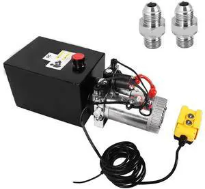 Hydraulic Pump 8 Quart 2 Gallon Hydraulic Power Unit Double Acting Metal Reservoir Dump Trailer Pump 12V DC Hydraulic Power Pump for Dump Trailer Car Lifting Forklifts Lifting Platforms Hydraulic Pump 8 Quart 2 Gallon Hydraulic Power Unit Double Acting Metal Reservoir Dump Trailer Pump 12V DC Hydraulic Power Pump for Dump Trailer Car Lifting Forklifts Lifting Platforms