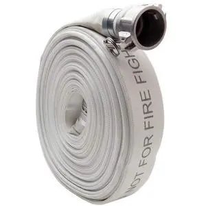 White 2" x 100' Single Jacket Camlock (Cam and Groove) Mill Discharge Hose White 2" x 100' Single Jacket Camlock (Cam and Groove) Mill Discharge Hose