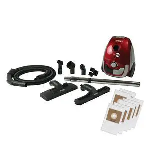 Red Lil Portable Canister Vacuum Cleaner Premium Bundle with Extra Filters, Lightweight, 3-Stage HEPA Filtration, 2-Quart Bag, Variable Speed 1200W Motor, 16.5 Auto-Retract Cord & Tools Red Lil Portable Canister Vacuum Cleaner Premium Bundle with Extra Filters, Lightweight, 3-Stage HEPA Filtration, 2-Quart Bag, Variable Speed 1200W Motor, 16.5 Auto-Retract Cord & Tools