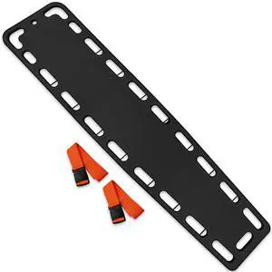 Spine Board Stretcher Backboard for Patient - EMT Backboard Immobilization Portable Patient Transport Rescue Lightweight PE Plastics Ambulance Stretcher Gurney, Black Spine Board Stretcher Backboard for Patient - EMT Backboard Immobilization Portable Patient Transport Rescue Lightweight PE Plastics Ambulance Stretcher Gurney, Black