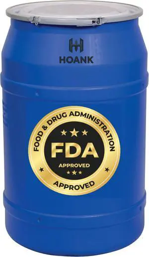 55-Gallon Open Head Water Storage Barrel, BPA Free, Emergency Water Supply - Eco Friendly - Lever-Lock Lid - Made in USA (Blue) 55-Gallon Open Head Water Storage Barrel, BPA Free, Emergency Water Supply - Eco Friendly - Lever-Lock Lid - Made in USA (Blue)