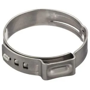 Size 1-1/4" (31.6 mm) Ear Clamps, 500-Pack Single Ear Hose Clamps (500) Size 1-1/4" (31.6 mm) Ear Clamps, 500-Pack Single Ear Hose Clamps (500)