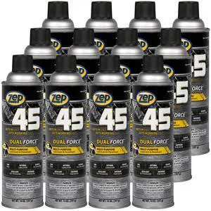 45 Dual Force Multi-Purpose Lubricant and Penetrant Aerosol - 14 oz (Case of 12) - 374301 - Professional Formula Dual Purpose, Low Odor, Optimal Lubrication, Reduces Friction and Wear 45 Dual Force Multi-Purpose Lubricant and Penetrant Aerosol - 14 oz (Case of 12) - 374301 - Professional Formula Dual Purpose, Low Odor, Optimal Lubrication, Reduces Friction and Wear