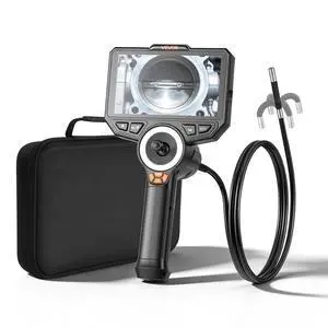 4-Way Articulating Borescope with Light, True 1080P HD Industrial Endoscope Inspection Camera with Articulated Probe, Flexible Snake Scope Cam for Wall Automotive Engine Inspect-4.9FT 4-Way Articulating Borescope with Light, True 1080P HD Industrial Endoscope Inspection Camera with Articulated Probe, Flexible Snake Scope Cam for Wall Automotive Engine Inspect-4.9FT