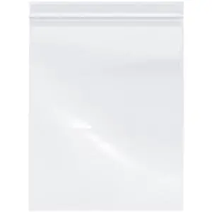 8" x 10" (Case of 1,000), 6 Mil Industrial Duty Zipper Reclosable Plastic Bags 8" x 10" (Case of 1,000), 6 Mil Industrial Duty Zipper Reclosable Plastic Bags