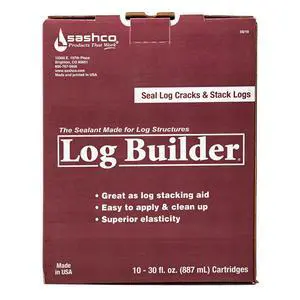Log Builder Acrylic Latex Sealant, 30 oz Cartridge, Woodtone (Pack of 10) Log Builder Acrylic Latex Sealant, 30 oz Cartridge, Woodtone (Pack of 10)
