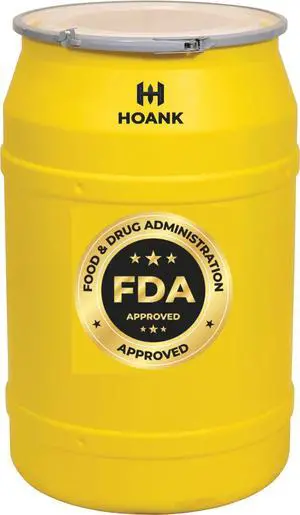 55-Gallon Open Head Water Storage Barrel, BPA Free, Emergency Water Supply - Eco Friendly - Lever-Lock Lid - Made in USA (Yellow) 55-Gallon Open Head Water Storage Barrel, BPA Free, Emergency Water Supply - Eco Friendly - Lever-Lock Lid - Made in USA (Yellow)