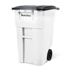 50 Gallon Trash Can, White Outdoor Garbage Can, Wheeled Outside Trash Bin Outdoor with Lid and Wheels Large Rolling Trash Can, Garbage Can with Wheels for Home, Office, Garage 50 Gallon Trash Can, White Outdoor Garbage Can, Wheeled Outside Trash Bin Outdoor with Lid and Wheels Large Rolling Trash Can, Garbage Can with Wheels for Home, Office, Garage