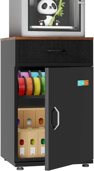 3D Printer Stand with Filament Moisture-Proof Storage, 40 Rolls | 0dB 25% RH Dehumidification, Moisture-Proof Cabinet, PLA/ABS/TPU/Nylon Compatible, Metal, With Drawer,Black 3D Printer Stand with Filament Moisture-Proof Storage, 40 Rolls | 0dB 25% RH Dehumidification, Moisture-Proof Cabinet, PLA/ABS/TPU/Nylon Compatible, Metal, With Drawer,Black