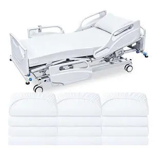 Bariatric Jersey Knit Fitted Sheets, 42"x84"x14" 12 Pack Soft Cotton Blend Hospital Bed Sheets for Nursing Homes, Assisted Living & Healthcare Use White Bariatric Jersey Knit Fitted Sheets, 42"x84"x14" 12 Pack Soft Cotton Blend Hospital Bed Sheets for Nursing Homes, Assisted Living & Healthcare Use White