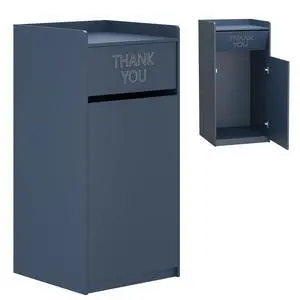 Restaurant Trash Can Cabinet, Commercial Trash Cans 40 Gallon Wooden Trash Can and Garbage Receptacle with Tray Holder, Door, Large Trash Bin for Restaurants, Cafeteria, Kitchen, Office, School, Blue Restaurant Trash Can Cabinet, Commercial Trash Cans 40 Gallon Wooden Trash Can and Garbage Receptacle with Tray Holder, Door, Large Trash Bin for Restaurants, Cafeteria, Kitchen, Office, School, Blue