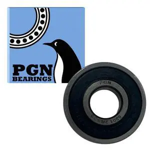 PGN (100 Pack) 6201-2RS Bearing - Lubricated Chrome Steel Sealed Ball Bearing - 12x32x10mm Bearings with Rubber Seal & High RPM Support PGN (100 Pack) 6201-2RS Bearing - Lubricated Chrome Steel Sealed Ball Bearing - 12x32x10mm Bearings with Rubber Seal & High RPM Support