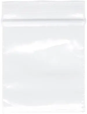 1.5" x 1.5" (Case of 30,000), 2 Mil Zipper Reclosable Plastic Bags 1.5" x 1.5" (Case of 30,000), 2 Mil Zipper Reclosable Plastic Bags