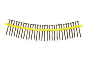 DSVT212S Deck-Drive DSV Wood Screw (Collated) - #10 x 2-1/2 in. T-25 6-Lobe, Rimmed Flat Head, Quik Guard Coating, Low-Torque Threads, Tan (1000-Qty) DSVT212S Deck-Drive DSV Wood Screw (Collated) - #10 x 2-1/2 in. T-25 6-Lobe, Rimmed Flat Head, Quik Guard Coating, Low-Torque Threads, Tan (1000-Qty)