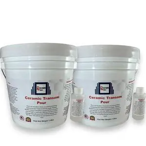 2 Gallons Ceramic Transom Pour for Transom Repairs, Docks, Power Boats, Coring Parts, Mounting Engines, Sea Wall Repair, Replacement for Wood Transoms 2 Gallons Ceramic Transom Pour for Transom Repairs, Docks, Power Boats, Coring Parts, Mounting Engines, Sea Wall Repair, Replacement for Wood Transoms