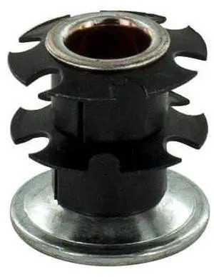 Industries Double Star Threaded Caster Insert | Heat Treated Steel | Fits 1 Inch Round 16-18 Gauge Tube | Thread: 3/8-16 | 100 Pack Industries Double Star Threaded Caster Insert | Heat Treated Steel | Fits 1 Inch Round 16-18 Gauge Tube | Thread: 3/8-16 | 100 Pack
