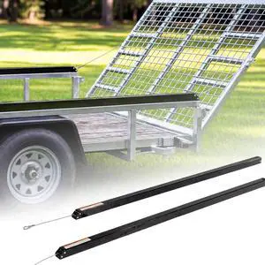 Tailgate Utility Trailer Gate Lift Assist System, Heavy Duty 2-Sided Lift Assist for 4-6 ft Tailgates, 400 lb Capacity, Easy 30 Min Installation, Black Tailgate Utility Trailer Gate Lift Assist System, Heavy Duty 2-Sided Lift Assist for 4-6 ft Tailgates, 400 lb Capacity, Easy 30 Min Installation, Black