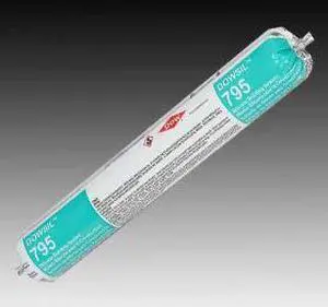 Dow Corning 795 Black Silicone Weatherseal Building Sealant Sausage - Case of 16 Dow Corning 795 Black Silicone Weatherseal Building Sealant Sausage - Case of 16