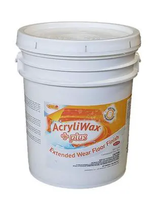 Acryliwax Plus High Gloss Durable Commercial Floor Wax& Finish, 5 Gallon Acryliwax Plus High Gloss Durable Commercial Floor Wax& Finish, 5 Gallon
