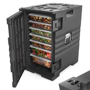 109 QT Insulated Food Pan Carrier, Hot Box Food Warmer w/Wheels Double Buckles and Handles, Stackable Hot Boxes for Catering Restaurant Canteen Family Party 109 QT Insulated Food Pan Carrier, Hot Box Food Warmer w/Wheels Double Buckles and Handles, Stackable Hot Boxes for Catering Restaurant Canteen Family Party