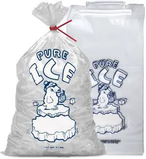 Ice Bags 10 lb, 1000 Count Wicketed with Twist Ties Bulk Ice Bags for Ice Machines & Commercial Use Fits Ice Bagger Machines Plastic Wicket By Ice Bags 10 lb, 1000 Count Wicketed with Twist Ties Bulk Ice Bags for Ice Machines & Commercial Use Fits Ice Bagger Machines Plastic Wicket By