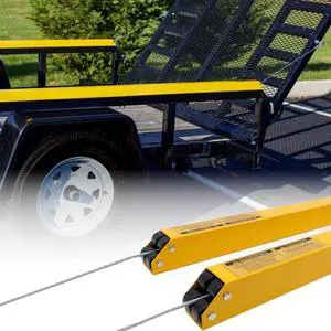 Tailgate Utility Trailer Gate Lift Assist System, Heavy Duty 2-Sided Lift Assist for 4-6 ft Tailgates, 400 lb Capacity, Easy 30 Min Installation, Yellow Tailgate Utility Trailer Gate Lift Assist System, Heavy Duty 2-Sided Lift Assist for 4-6 ft Tailgates, 400 lb Capacity, Easy 30 Min Installation, Yellow