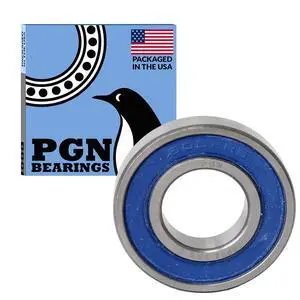 PGN (100 Pack) 6002-2RS Bearing - Lubricated Chrome Steel Sealed Ball Bearing - 15x32x9mm Bearings with Rubber Seal & High RPM Support PGN (100 Pack) 6002-2RS Bearing - Lubricated Chrome Steel Sealed Ball Bearing - 15x32x9mm Bearings with Rubber Seal & High RPM Support