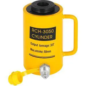 30T Hydraulic Cylinder Jack Hollow Single Acting Hydraulic Ram Cylinder 50mm Hydraulic Lifting Cylinders (30T 2Inch Hollow) 30T Hydraulic Cylinder Jack Hollow Single Acting Hydraulic Ram Cylinder 50mm Hydraulic Lifting Cylinders (30T 2Inch Hollow)